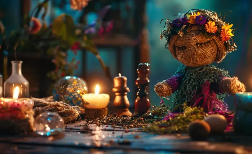 Zaklęcia i uroki z lalką voodoo - rodzaje i zastosowanie